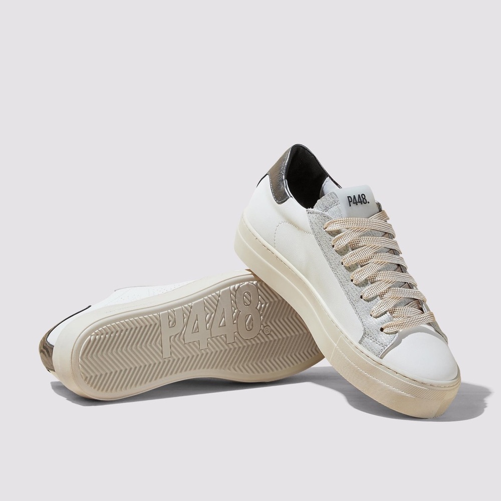 P448 Thea Chalk Platform Sneakers - Picture 3 of 11